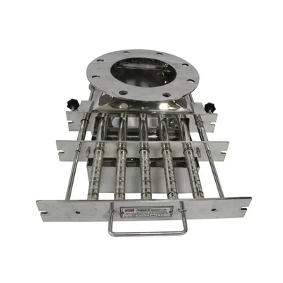 Изваждане на чекмеджето и магнитната решетка от тръбите Изваждане на чекмеджето и магнитната решетка от тръбите