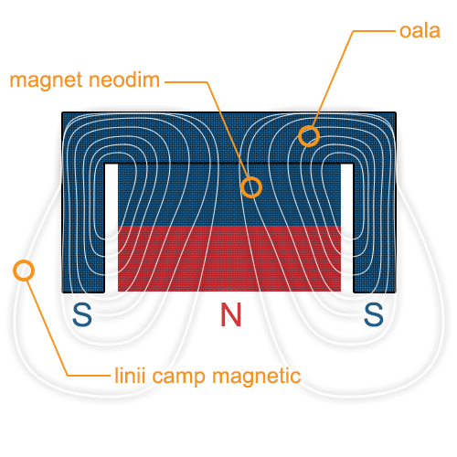 Линии на полето – чашков магнит във въздуха